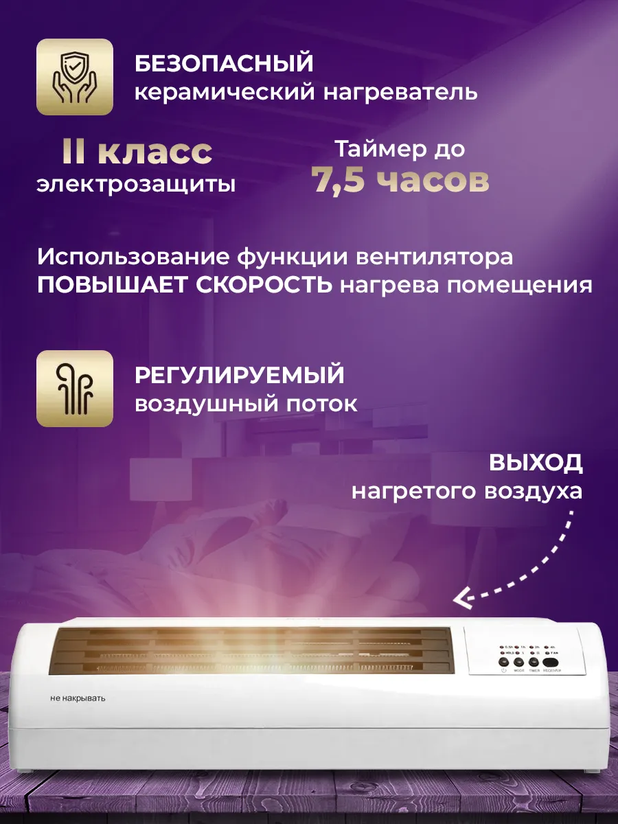 Настенный тепловентилятор ntb-20